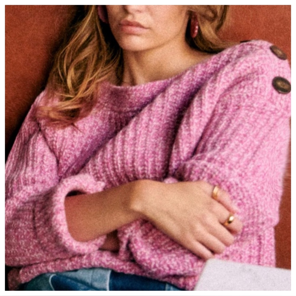 Sezane Armand Jumper Pink - Size L